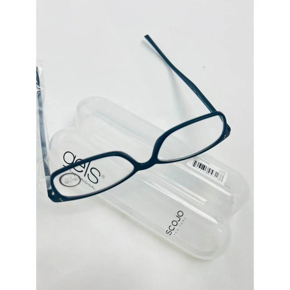 NEW! Scojo New York‎ Gels Manhattan Reading Glasses  Matte Black - +2.50x